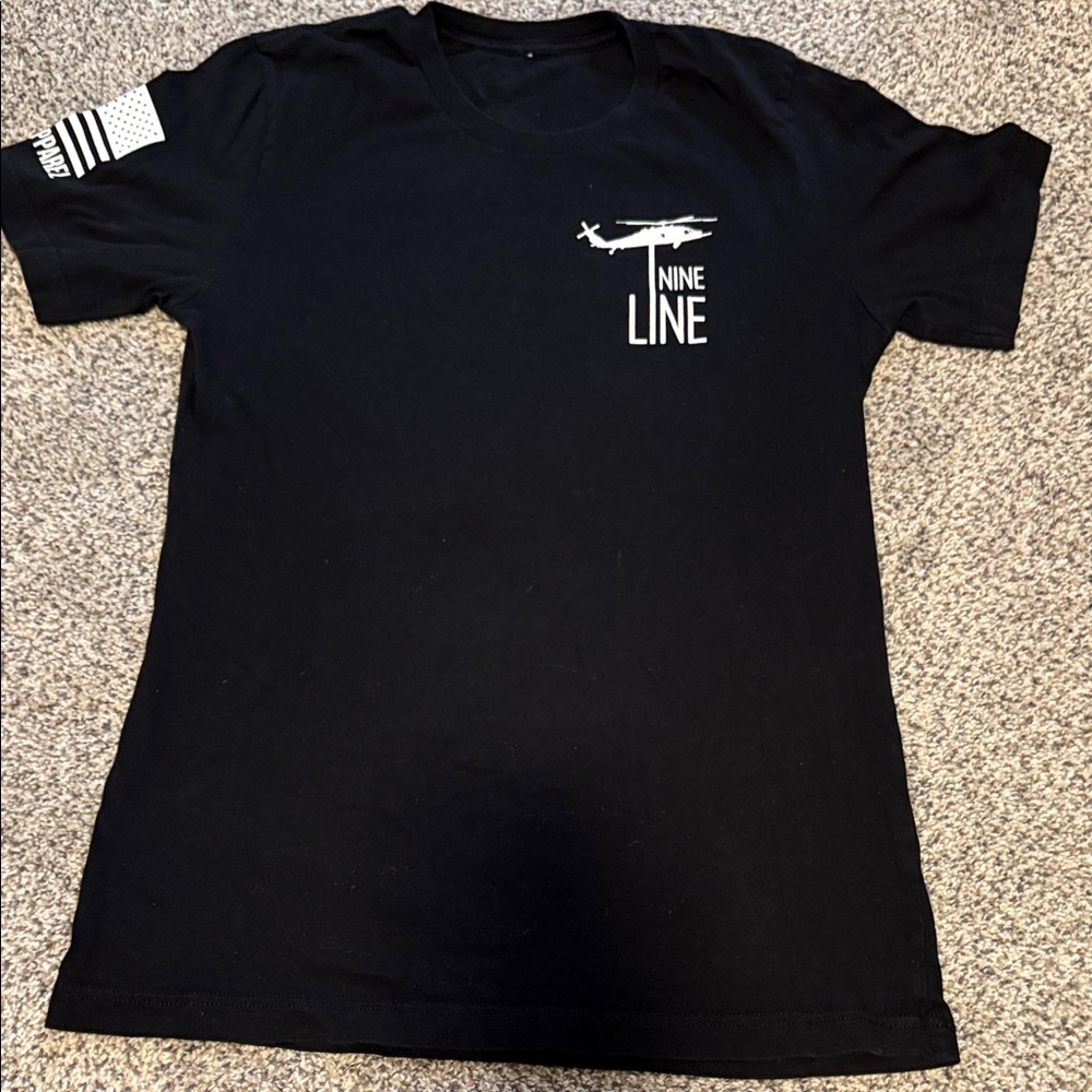 Nine Line Black T-Shirt
